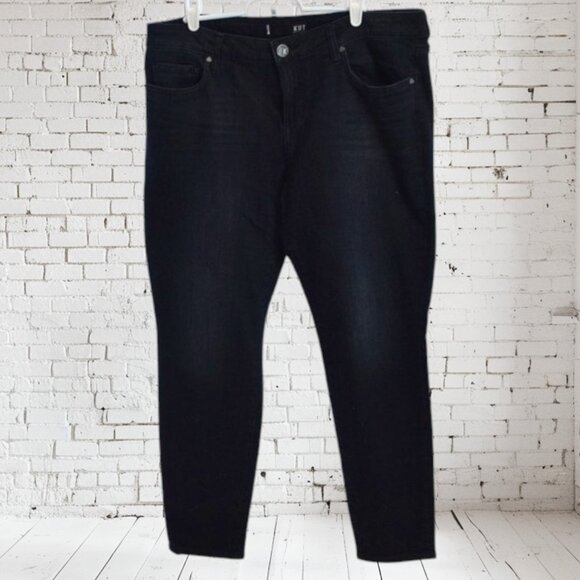 KUT From The Kloth Dark Blue Jeans Donna Ankle Skinny EUC - Picture 1 of 5
